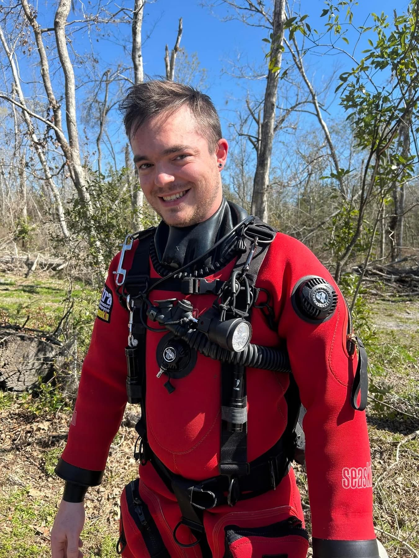 Eric Taylor in his dive gear